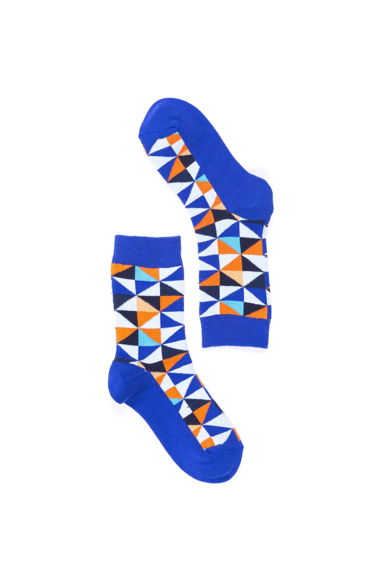 Women's Blue Triangle Socks - 1 COLOR -