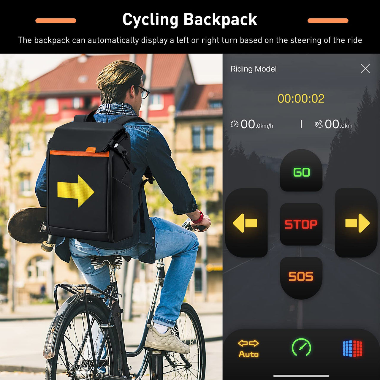 LED Backpack - APP Control DIY Customized Image Video Smart LED Display Backpack for EVERYONE! - Multiple displays - Programmable for LIVE turn Signaling Display - [6-10 DAY DELIVERY] - CHECK ME OUT! - 1 COLOR -