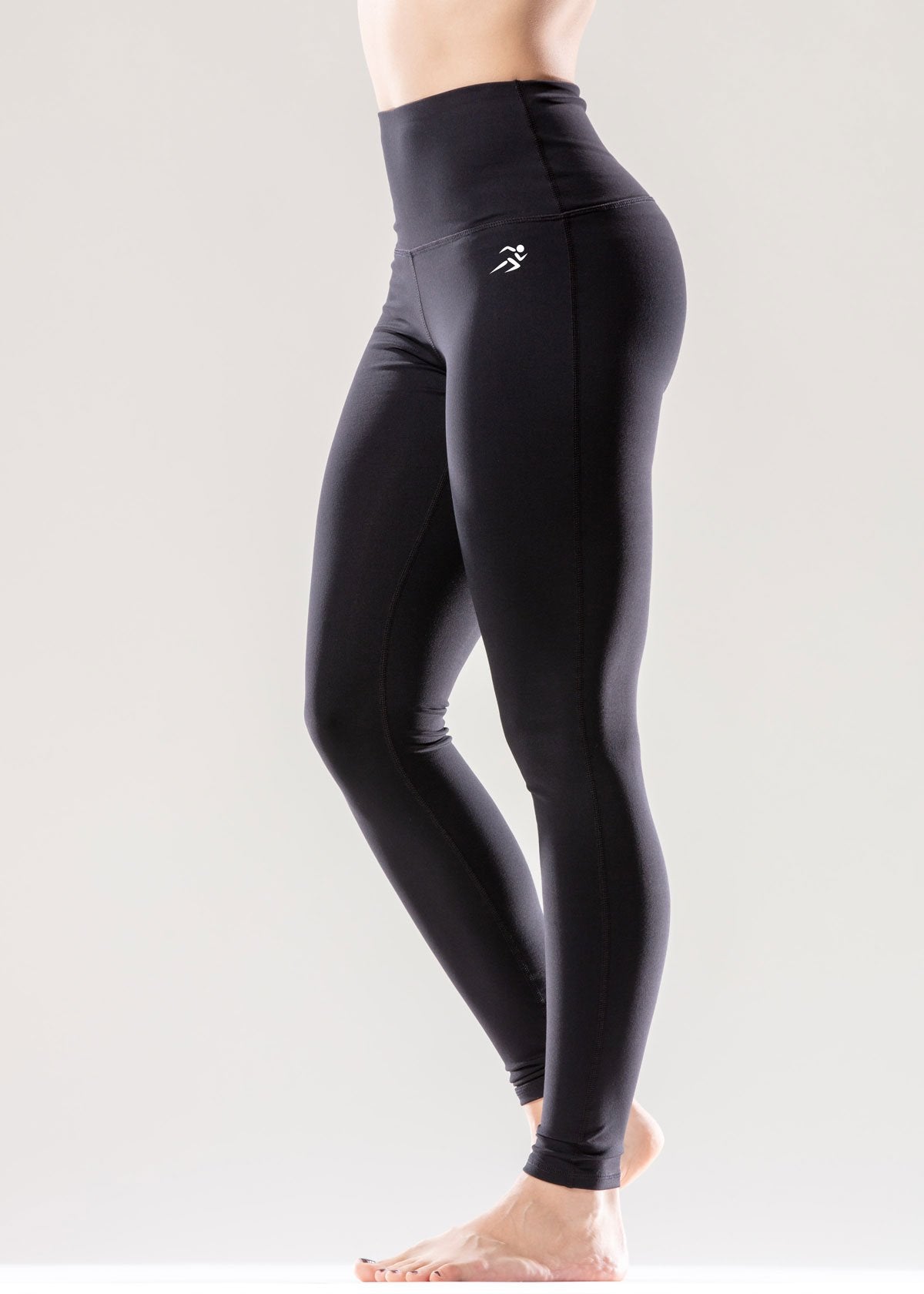 Savoy - Puissante High-Waisted Full-Length Black Leggings - 1 COLOR -