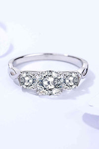 Thumbnail for 1 Carat Moissanite 925 Sterling Silver Ring