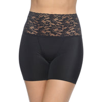 Thumbnail for Boy Short Slimmer With Lace Waist Band Black -