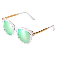 Thumbnail for Dekalb | CD02 - Women's Oversize Mirrored Lens Horned Rim Sunglasses - 6 COLORS -