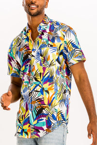 Thumbnail for WEIV - Digital Print Hawaiian Short Sleeve Shirt -