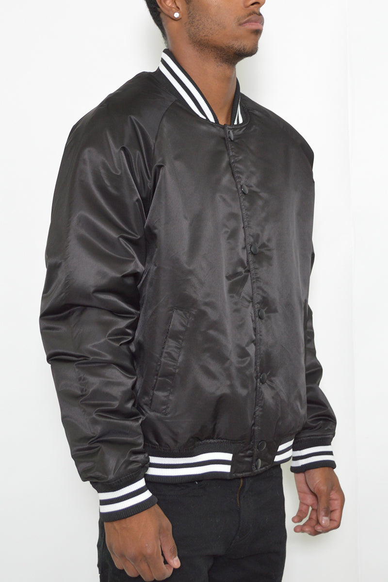 Classic Varsity Windbreaker Bomber Jacket - 1 COLOR -