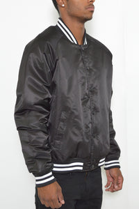 Thumbnail for Classic Varsity Windbreaker Bomber Jacket - 1 COLOR -