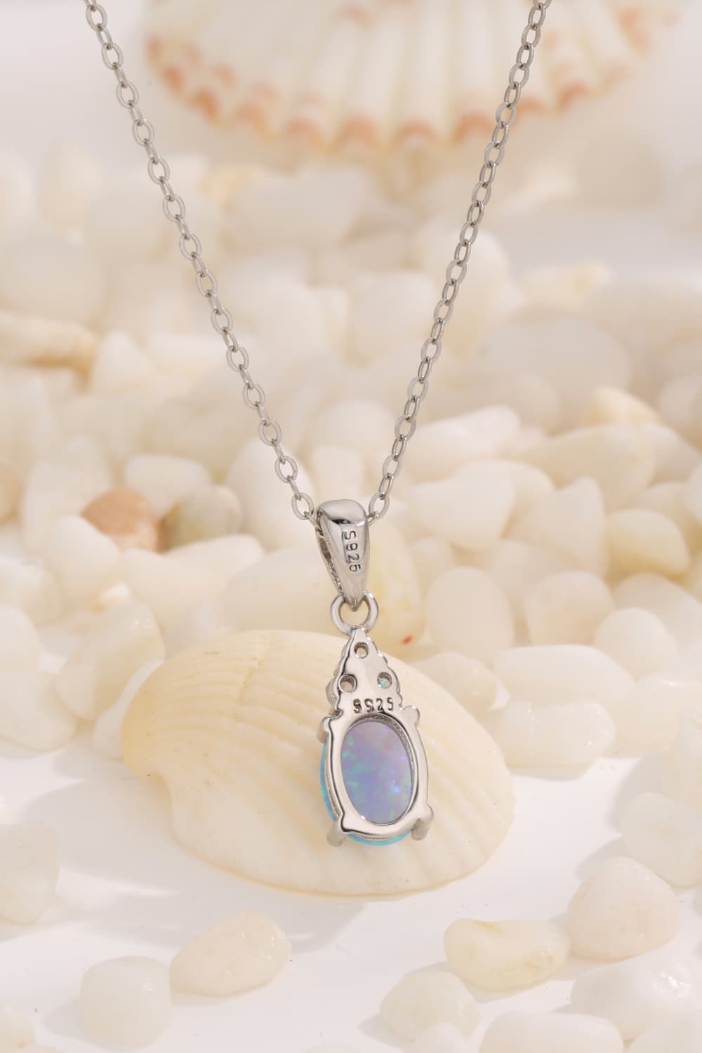 Find Your Center Opal Pendant Necklace - T - 2 COLORS -