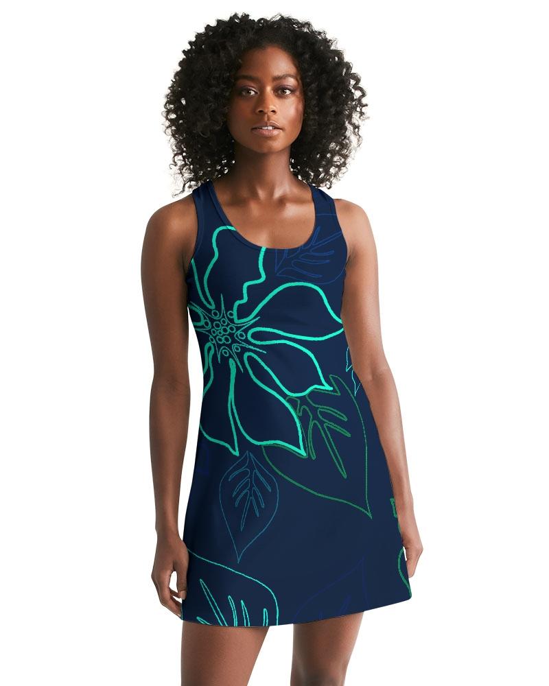 FYC - Women's Aloha Fun and Flirty Casual Racerback Dress - 1 COLOR -