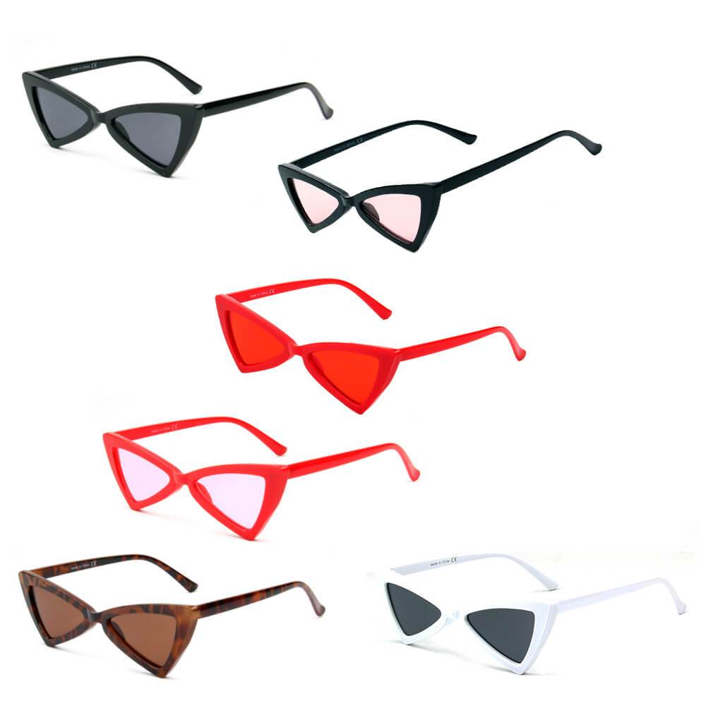 Firenze | S1053 - Women High Pointed Cat Eye Sunglasses - 6 COLORS -