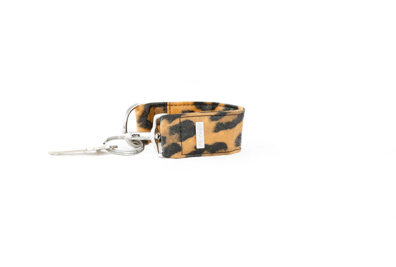 Keyper - Brown Leopard Vegan Leather KEYPER® Key Ring - 2 OPTIONS -