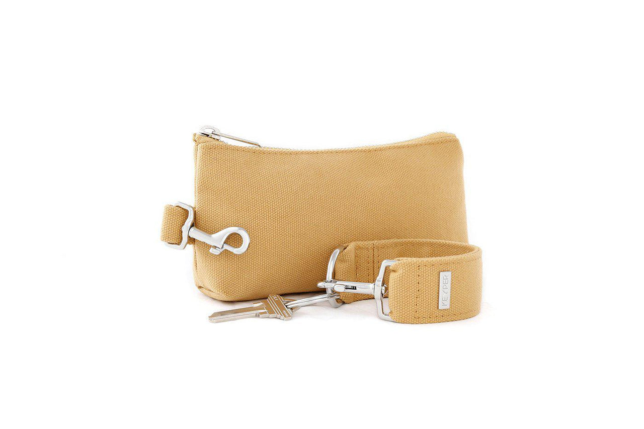 Keyper - Beige CANVAS 2-Piece KEYPIT Set • Wristlet - 6 OPTIONS -