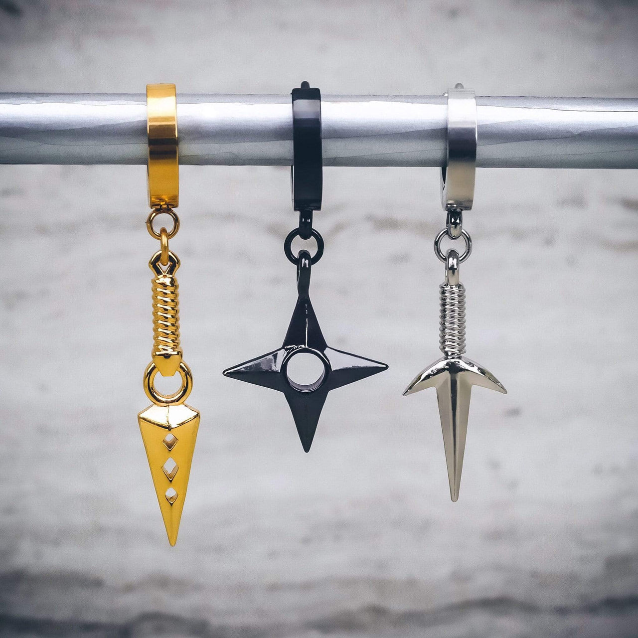 Mister - Kunai Earring (1 EAR) - 3 FINISHES -