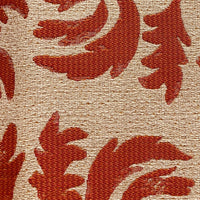 Thumbnail for Claret Leaflet Orange Paisley Luxury Outdoor/Indoor Throw Pillow - 6 SIZES -