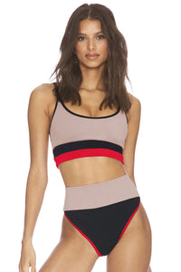 Thumbnail for Color Block Spaghetti Strap Two-Piece Swim Set - T - 6 STRIPES / COLORS -