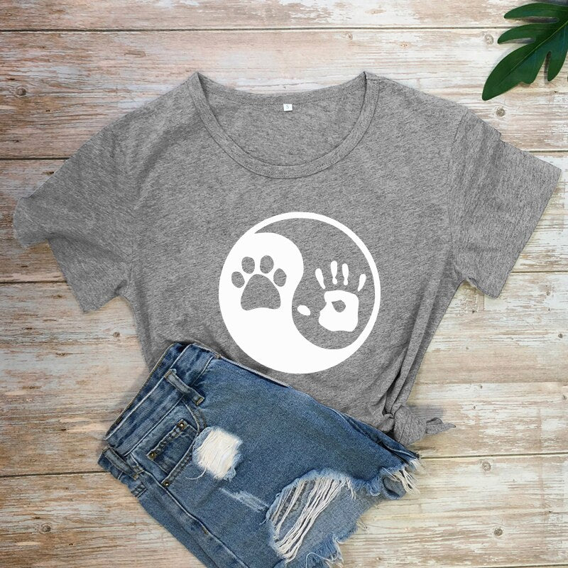 Yin Yang Palm and Paw Print - [23 DAY DELIVERY] - 17 COLORS -