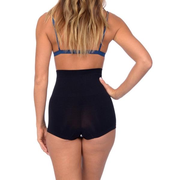 Seamless High Waist Boy Short Shaper Black -