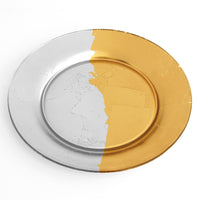 Thumbnail for GILT - CONTOUR Set/4 Gold/Silver Salad Plates -