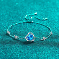 Thumbnail for 1 Carat Moissanite 925 Sterling Silver Bracelet