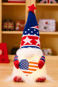 Thumbnail for Set of 2 Independence Day Knit Decor Gnomes - 12.6