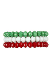 Thumbnail for Three Glass Beads Stretch Bracelet -