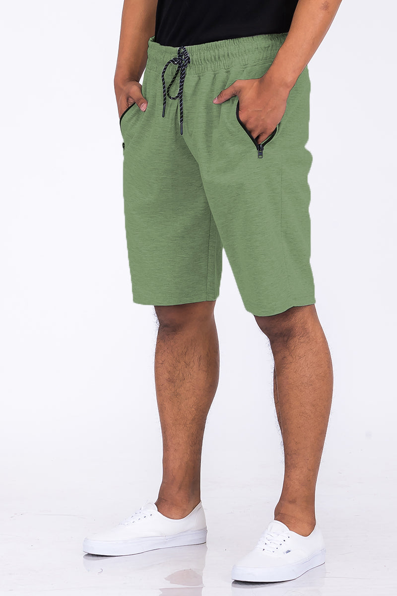 Heathered Cotton Shorts - 1 COLOR -