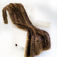 Thumbnail for Plush Tawny WildCat Handmade Luxury Faux Fur Throw - 14 SIZES -