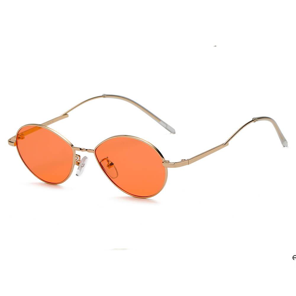 Hickory | S3009 - Small Retro Vintage Metal Round Sunglasses - 4 COLORS -