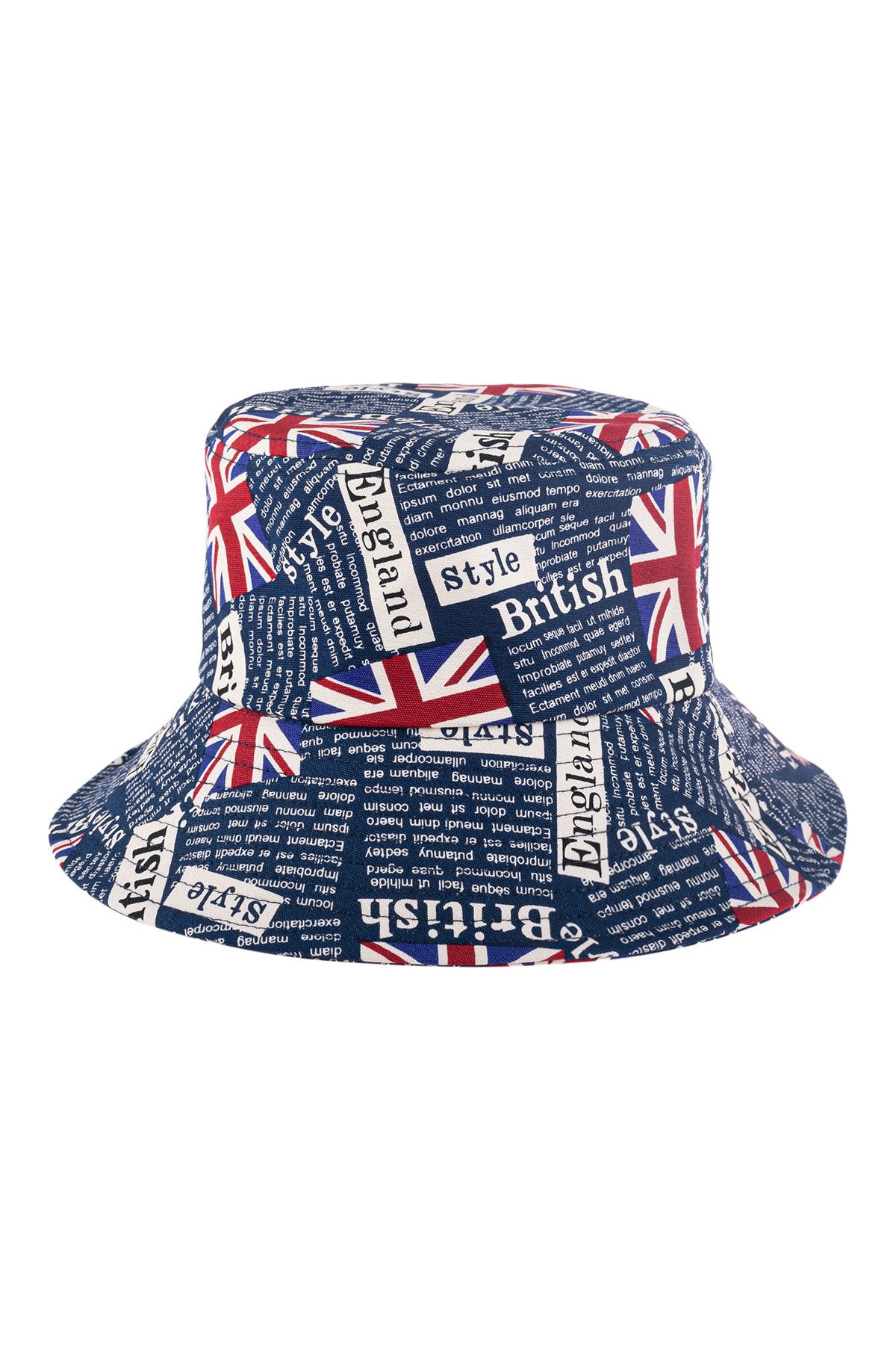 Riah Fashion - Sapphire England Printed Bucket Hat - 1 COLOR -