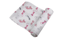 Thumbnail for Newcastle - Playful Kitty Bamboo Muslin Swaddle -