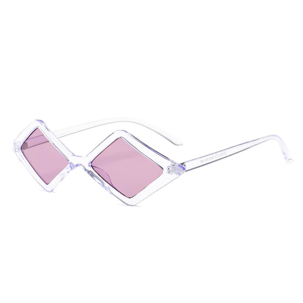 Arvada | S1084 - Women Modern Fashion Geometric Diamond Shape Sunglasses - 4 COLORS -