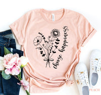 Thumbnail for Choose Happiness T-Shirt - 11 COLORS -