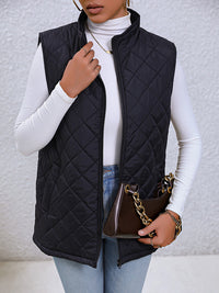 Thumbnail for Zip-Up Vest with Pockets - T - 1 COLOR -