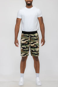 Thumbnail for Raw Cut Cotton Shorts - 1 CAMO COLOR -