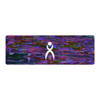 Thumbnail for OOTO - Yoga Mat - Glyphic en white over purple neon storm