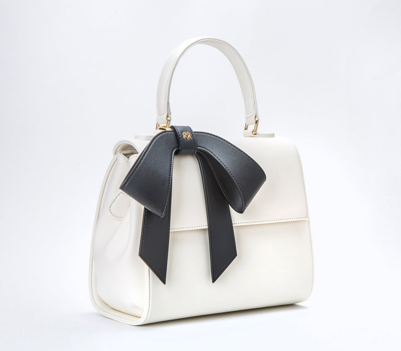 GUNAS NEW YORK - Cottontail - White+Black Vegan Leather Bag - 1 COLOR -