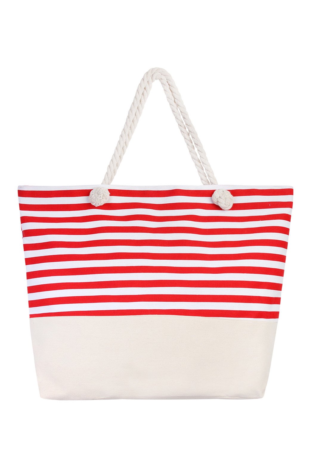 Striped Jumbo Tote Bag - 2 COLORS -