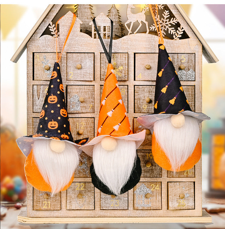 Assorted 2-Piece Halloween Gnomes - Hanging ornaments - [5-10 DAY DELIVERY] -  - 6.3" - T - 10 SET TYPES -