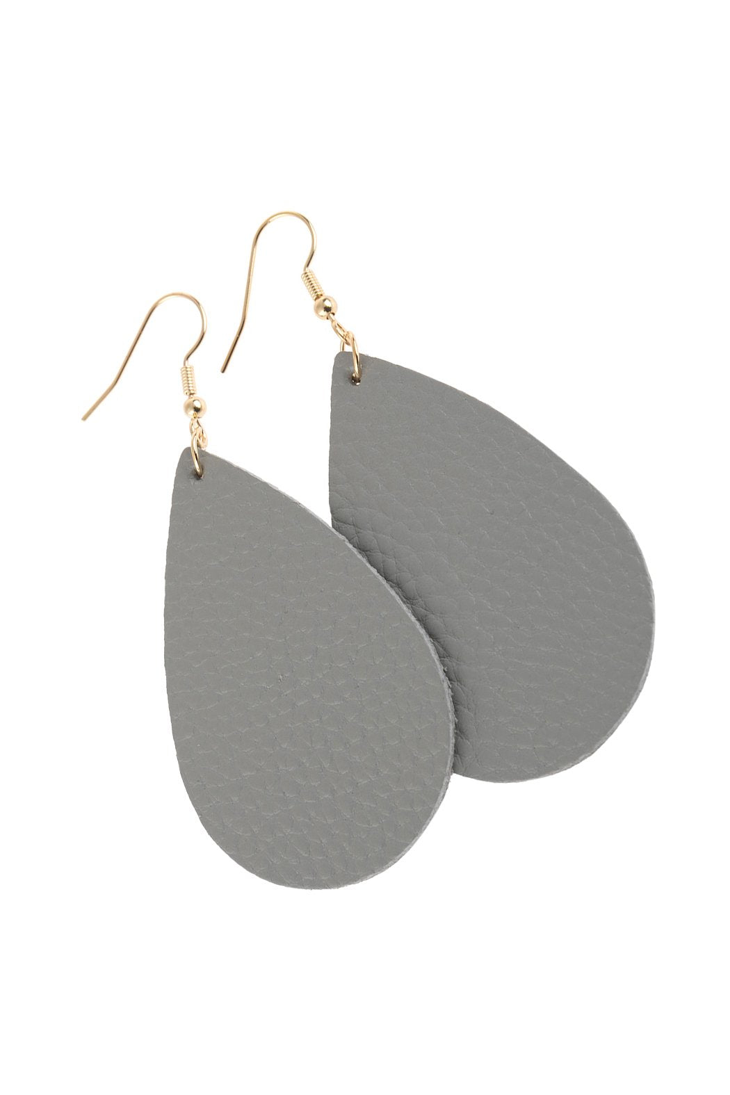 Teardrop Leather Earrings - 18 COLORS -