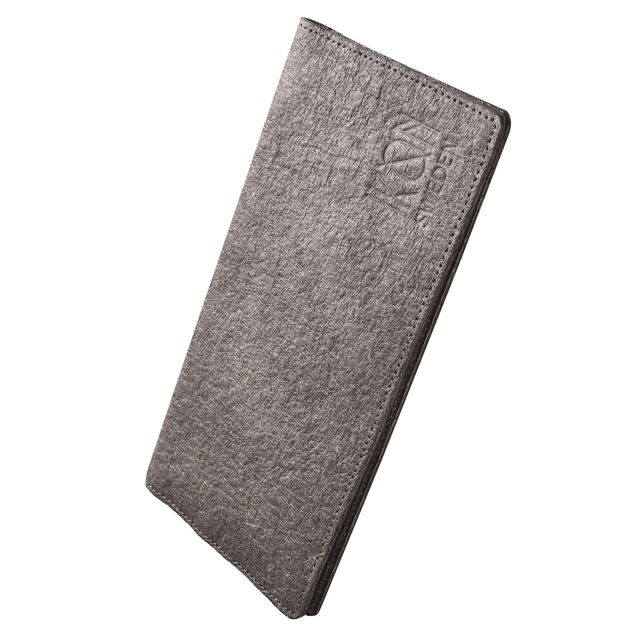 IKON SWEDEN - Coconut Leather Slim Wallet - Dark Grey - 1 COLOR -