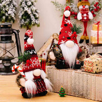 Thumbnail for Pom-Pom Trim Pointed Hat Christmas Gnomes - 9.5