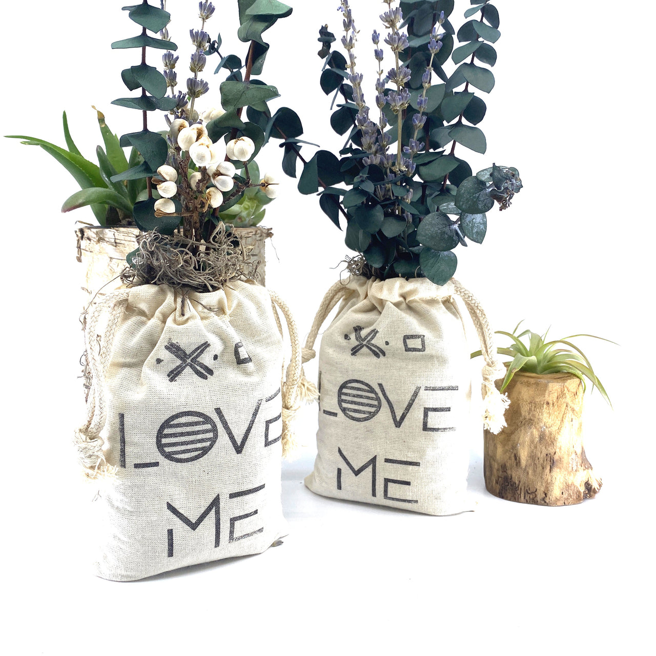 Sunsum - Sack of Flowers, Love Me, Organic, Dried Flower Bouquet - 5 STYLES - 5 PLANTS -