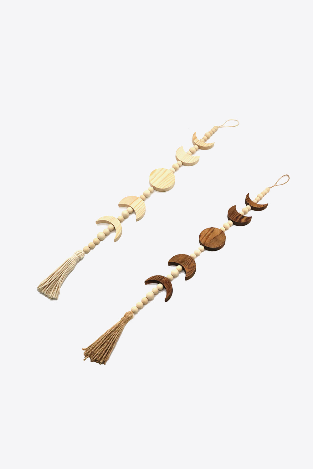 Wooden Tassel Wall Hanging - W 2.75" X L 29.5" - T - 2 COLORS -