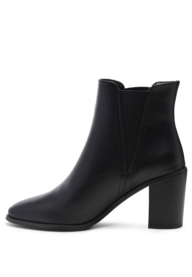 London Rag - Block Heeled Chelsea Boots - 2 COLORS -