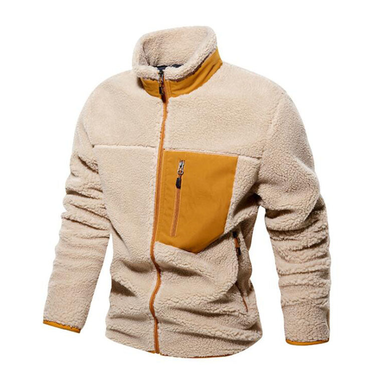 Mens Sherpa Fleece Jacket - Streetwear - Autumn / Winter Jackets and Coat - Thick Warm Coat - [5-9 DAY DELIVERY] - 2 COLORS -