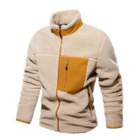 Thumbnail for Mens Sherpa Fleece Jacket - Streetwear - Autumn / Winter Jackets and Coat - Thick Warm Coat - [5-9 DAY DELIVERY] - 2 COLORS -