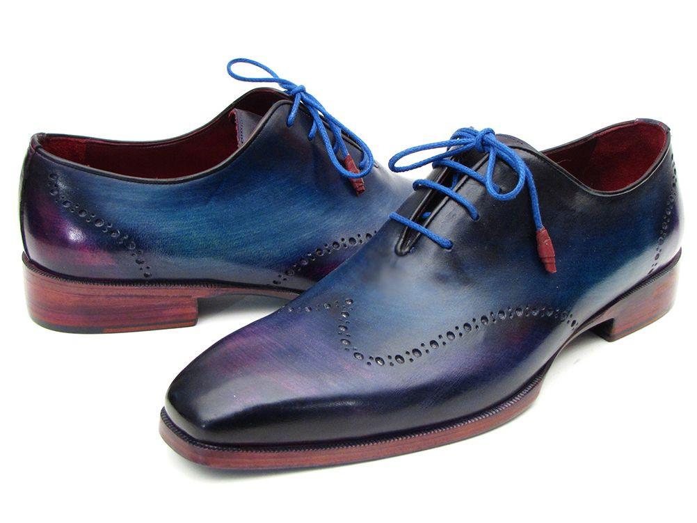 Paul Parkman - Blue & Purple Wingtip Oxfords -