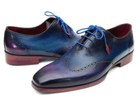 Thumbnail for Paul Parkman - Blue & Purple Wingtip Oxfords -