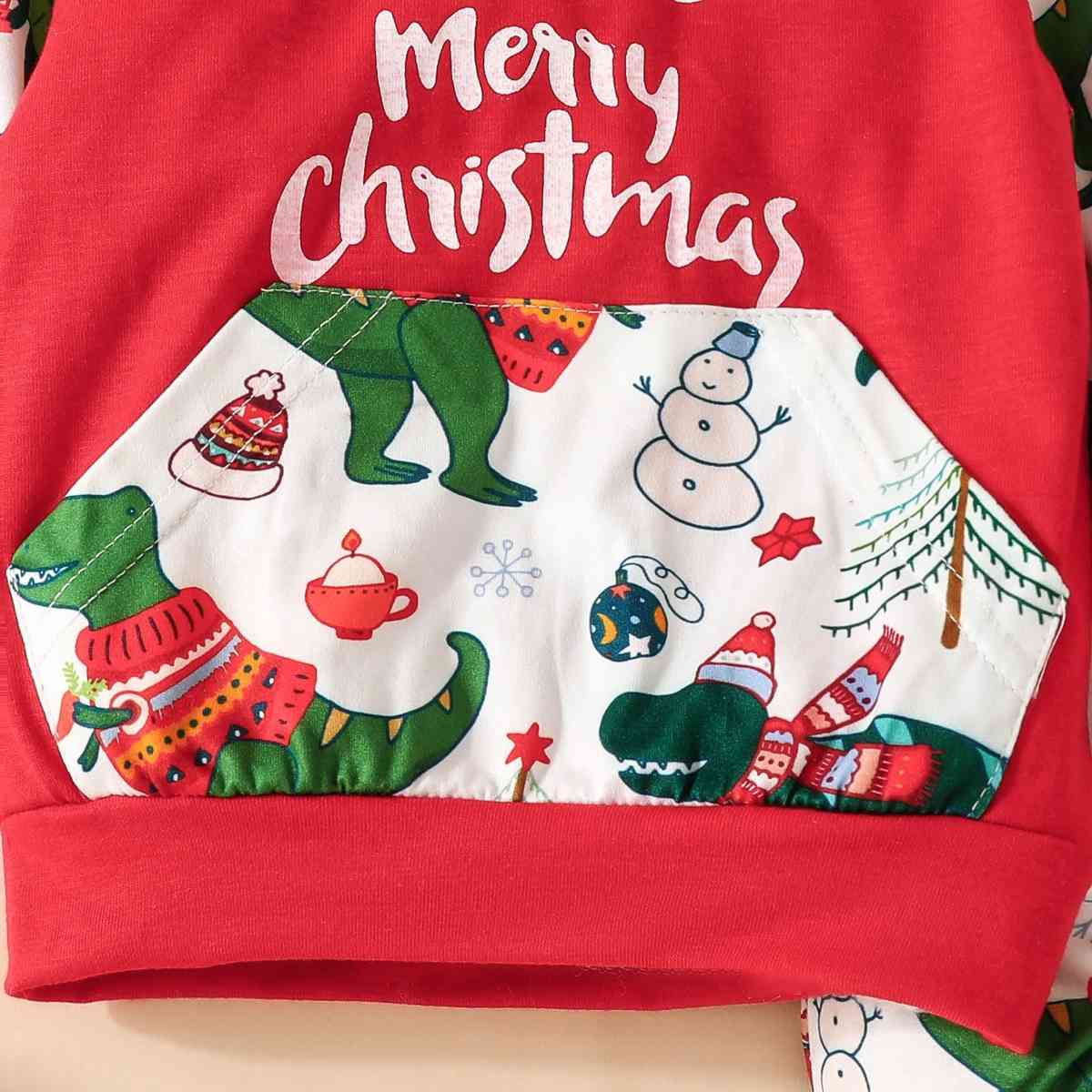 MERRY CHRISTMAS Hoodie and Pants Set - 2 PCS. - T - 2 COLORS -