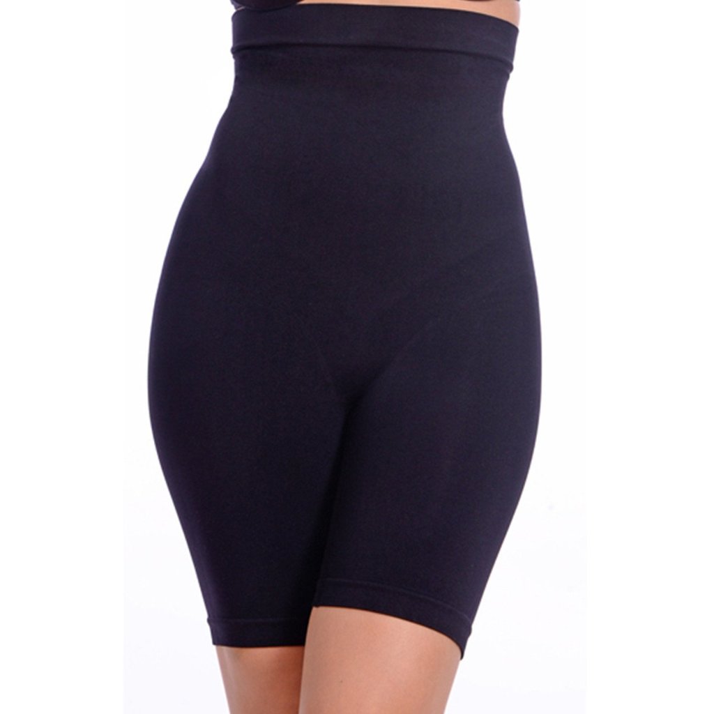 Hi Waist Shaper With Extra Long Boy Leg Black -