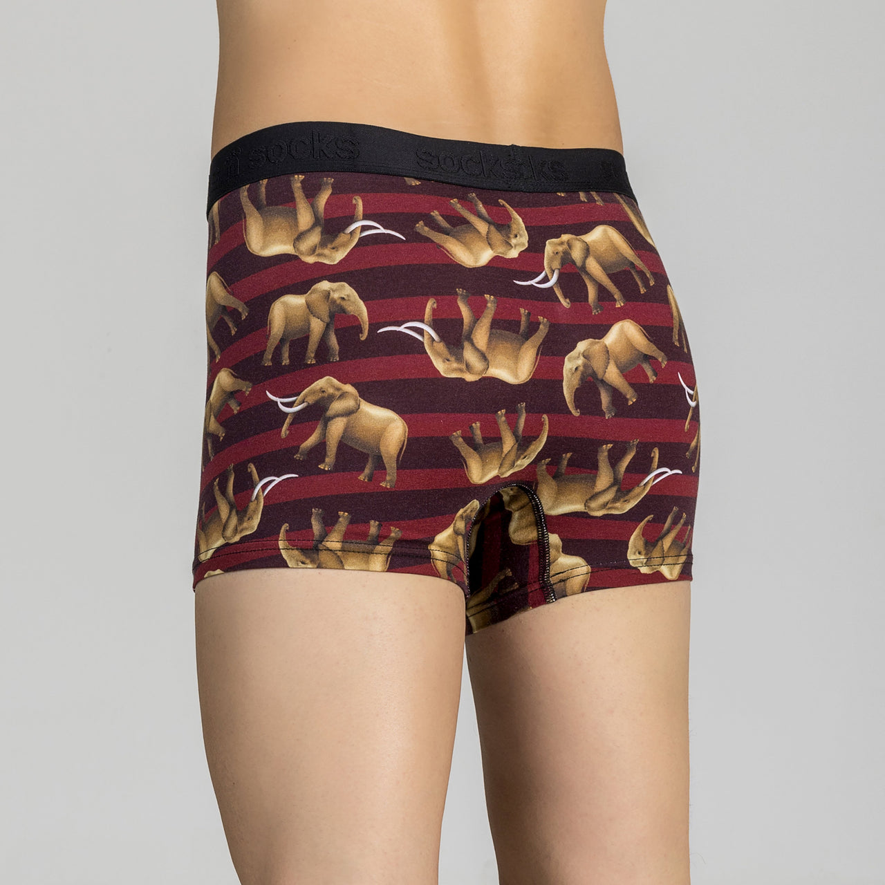 Men's Elephant Boxer Brief - 1 COLOR -