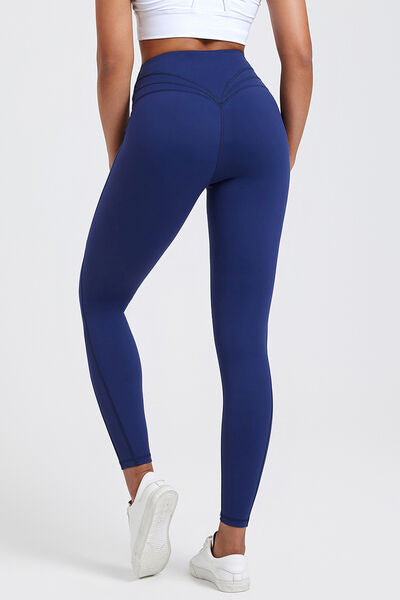 High Waist Active Leggings - T - 7 COLORS -